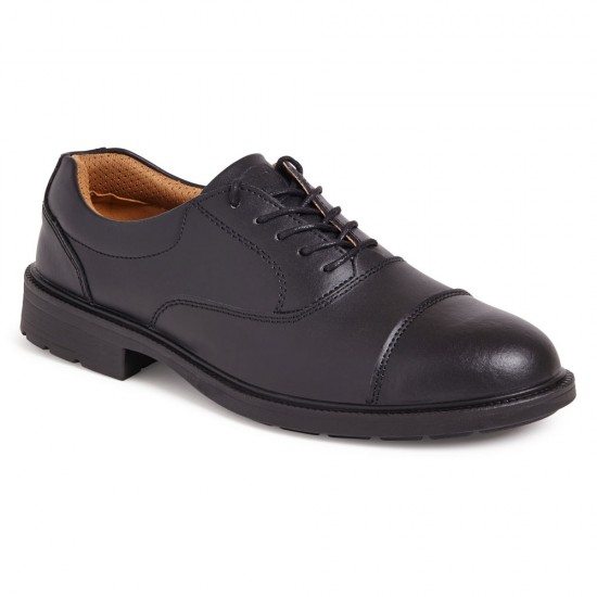 Black oxford safety shoe